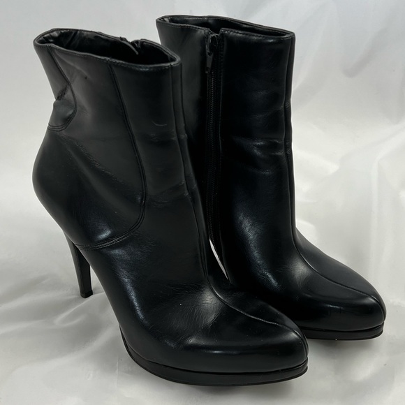 Black Nine West Ankle Boots Size 9 - Picture 1 of 11